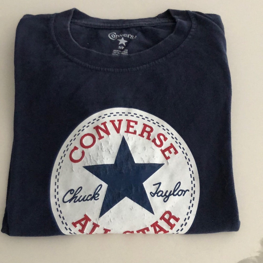 Chuck Taylor All Star Converse Tee Navy blue. Size S